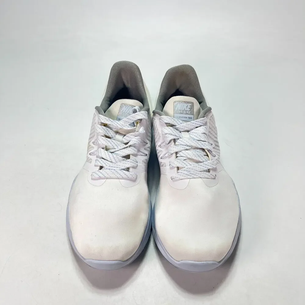 Nike In-Season TR 8 White Half Blue Training Shoes AA7773-100 Women's Size 7.5